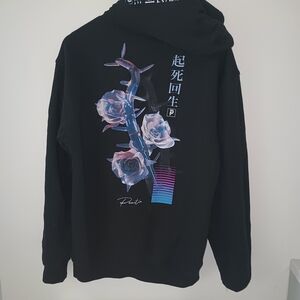 Black Graphic Hoodie